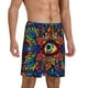 thumbnail image 2 of Fotbe Vibrant Psychedelic Eye Pantalones Cortos de Pijama para Hombre, Ropa de Dormir, Pantalones de Pijama Cortos para Hombre-Medium, 2 of 6