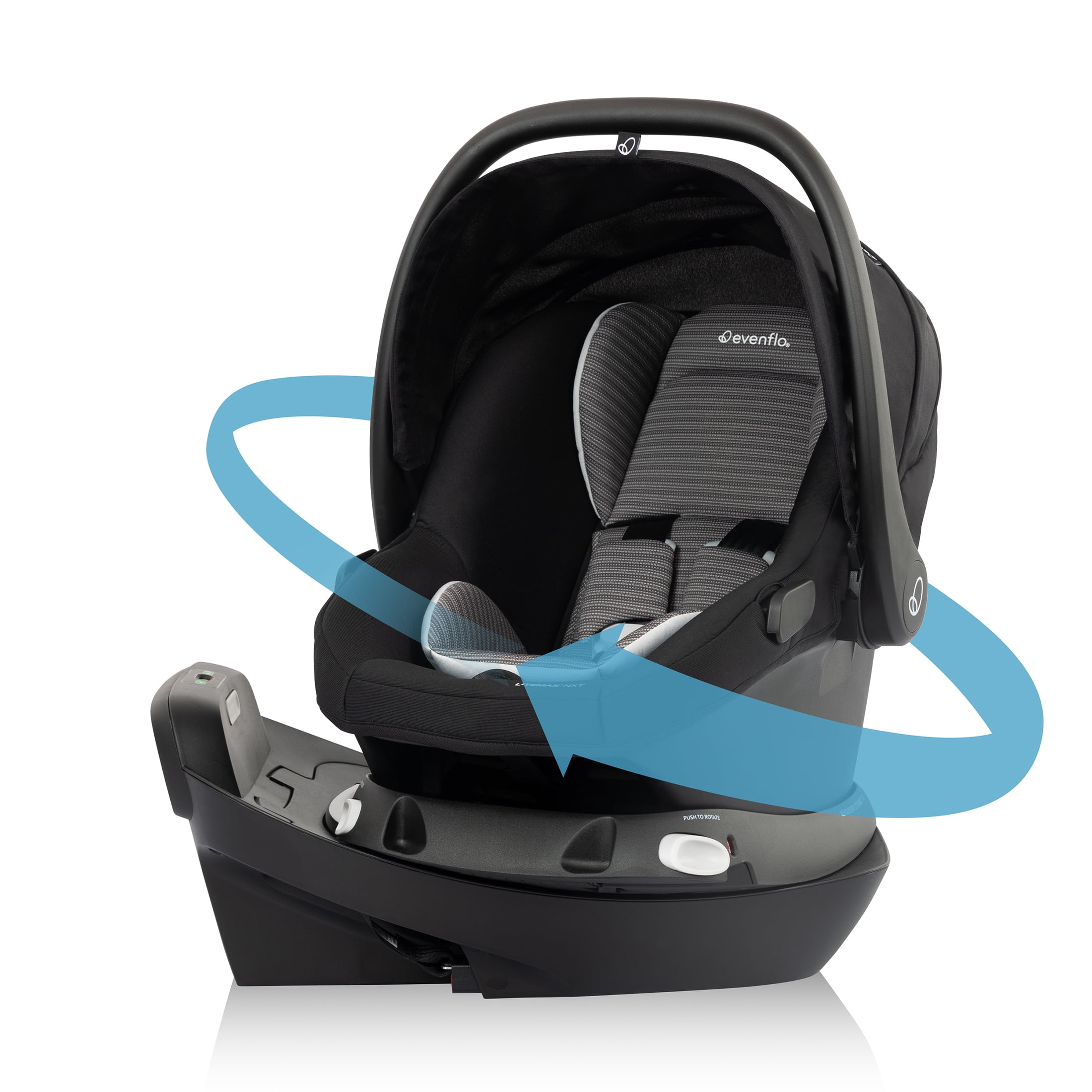 Evenflo Revolve180 LiteMax NXT Rotational Infant Car Seat (Weight 3-22 lbs, Age 0-2 Years)