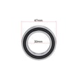 thumbnail image 4 of 6906-2RS Deep Groove Ball Bearings 30mmx47mmx9mm Double Sealed Chrome Steel Z2 ABEC1 10pcs, 4 of 4