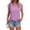 Purple, variant on KLHDSF Womens Summer Tops Soft V Neck Short Sleeve Tee Summer Casual Stretchy Daily Basic Top Purple S