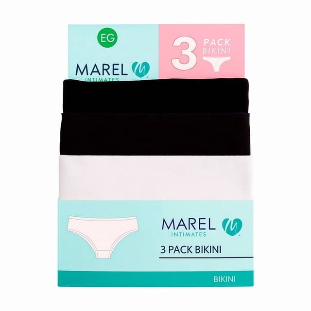 Bóxers Marel para Mujer, Algodón Multicolor Talla EG, 3 Piezas