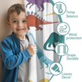 thumbnail image 3 of Blackout Kids Curtains,Colorful Dinosaurs Rainbow Pattern Childrens Insulated Curtains Set Of 2,Bedroom Essentials,Toddler Room Decor 42"x54", 3 of 5
