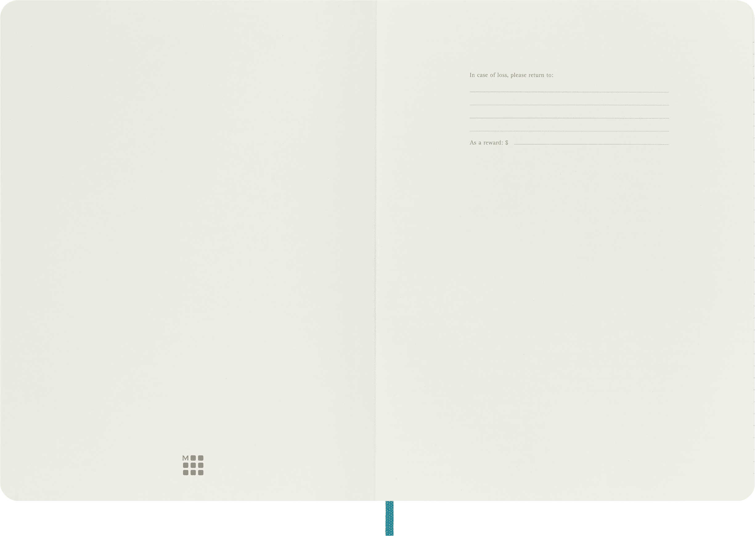 Moleskine Classic Notebook, Soft Cover, XL (7.5" x 9.75"), Ruled, Blue Reef
