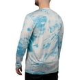 thumbnail image 3 of Realtree Men's Long Sleeve Reversible Crew Neck Fishing Tee Aspect Crystal Blue, L, 3 of 4