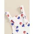 thumbnail image 5 of 4th of July Toddler Baby Girl Boy One Piece Outfit Ice Cream American Flag Overalls Romper Infant Sleeveless Jumpsuit Bodysuit, 5 of 7