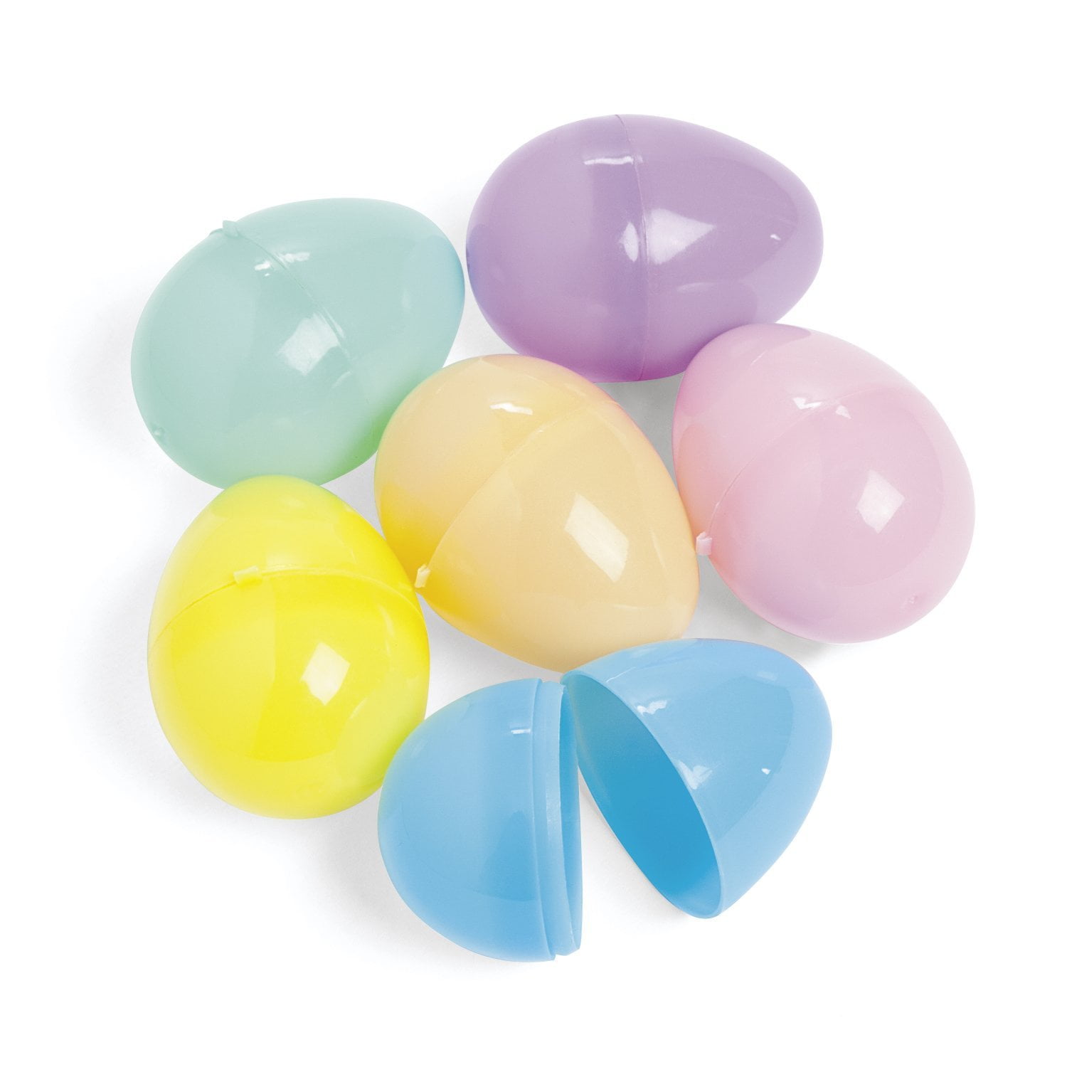 Easter Eggs Plastic pastel Egg Assortment (144 pc) Fillable