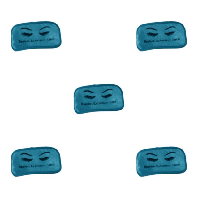 Justharion Coussin d'Extension de Cils Confortable et Durable Plateau en Microfibre Bleu 9 x 19cm 5Set