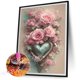 thumbnail image 2 of Cuadros Decorativos Kit de pintura de diamante de taladro redondo completo 5D DIY decoración del hogar de arte rosa (NH3081) Wdftyju de costura negro 4 estilos, 2 of 9