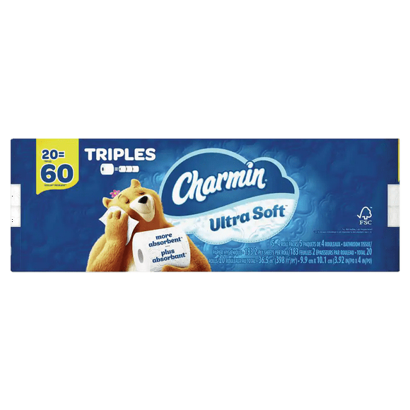 Charmin Ultra-Soft Toilet Paper, 20-Roll