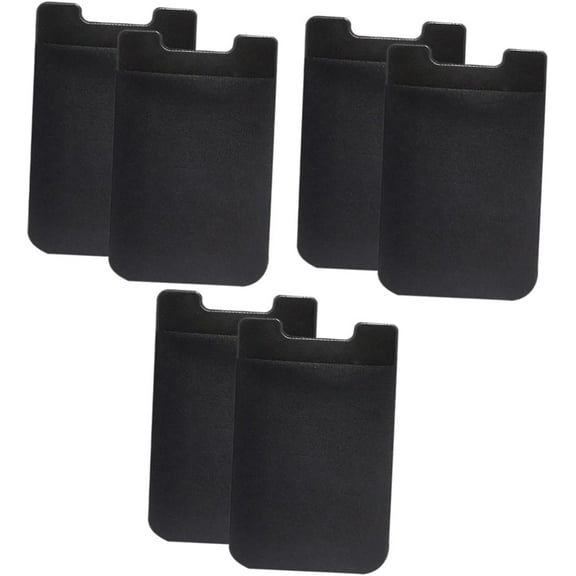 6 pcs Elastic Phone Wallet Phone case Holder Wallet Phone case Adhesive Pockets Rear Bracket Card