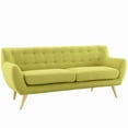 thumbnail image 2 of Modway Canapé Moderne Rembourré en Tissu, Vert Herbe de Blé, 2 of 6