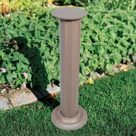 - Aluminum Roman Sundial Pedestal, Copper Verdigris