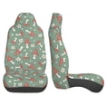 thumbnail image 3 of Sikiie Retro Hippie Groovy Mushroom Car Seat Protector 2 Pack Car Seat Cushion Mat, Car Seat Covers for SUV, Truck, Van, 3 of 7