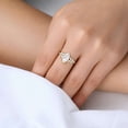 thumbnail image 6 of vylahjewellery Vintage Marquise Moissanite Floral Engagement Ring in Rose Gold Vermeil, Leaf Cluster Wedding Ring, Engagement Promise Anniversary Ring, 6 of 7