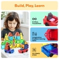 thumbnail image 3 of PicassoTiles Magnetic Cars for Kids – 2PCS STEM Construction Building Blocks Magnet Tiles Educational Travel Toy Set, 3 of 14