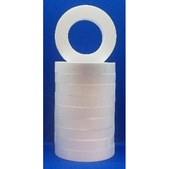 10 PC Set EPS Polystyrene Foam Wreaths 12" Floral Craft Rings