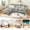 thumbnail image 6 of Dyfun Boho Reversible Loveseat Cover - Pet-Proof Chenille Sofa Protector & Decorative Throw for 2-Cushion Couches, 71"x118", 6 of 7