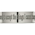 thumbnail image 3 of Titanium Polished Serenity Prayer Laser Design 8mm Flat Band (Size 8) Made In China tb3g-8, 3 of 5