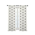 thumbnail image 3 of 3S Brother's Home Décor Curtains BOHO Design Set of 2 Panels Velvet Look Hanging Back Tap and Rod Pocket Décor Nursery Room Bedroom Kitchen Window - Made in Turkey 31White (52"Wx108"L), 3 of 6