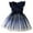 Blue, variant on 2DXuixsh Girls Formal Dress Flower Girl Dresses for Wedding Party Toddler Girl Tulle Dress Summer Ruffle Sleeveless Baby Girl Fashion Casual Dresses Pink Size L