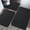 Box Line-Black, variant on ChakmeOne   Bathroom Rugs Sets 3 Piece Black Bath Mat Super Soft Absorbent & Non Slip Bathroom Rugs for Tub & Shower Floor