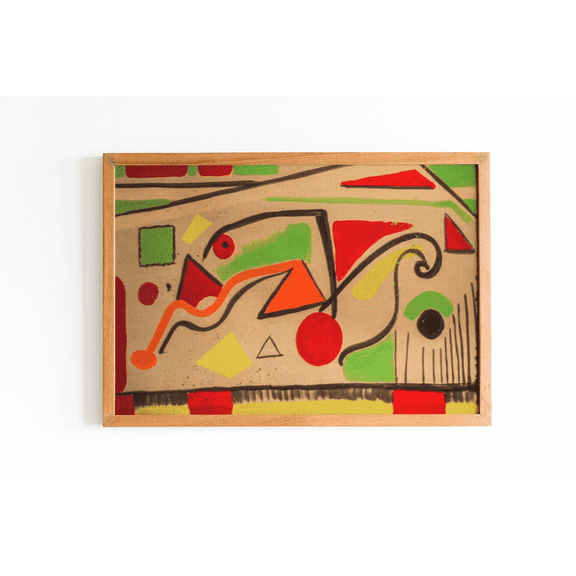 Tom Haverford Abstract Art Painting Poster - 18" x 24"