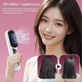 thumbnail image 2 of Rechargeable Cordless Straightening Brush - Mini Ionic Hair Straightener Frizz-Free & Tangle-Free Comb, Travel Styling Tool, Fast Heating, 2 of 5