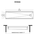 thumbnail image 2 of Ruvati RVH8666 69 in. Workstation 16 Gauge Stainless Steel Undermount Two Tiered Ledge Kitchen Sink, Silver, 2 of 7