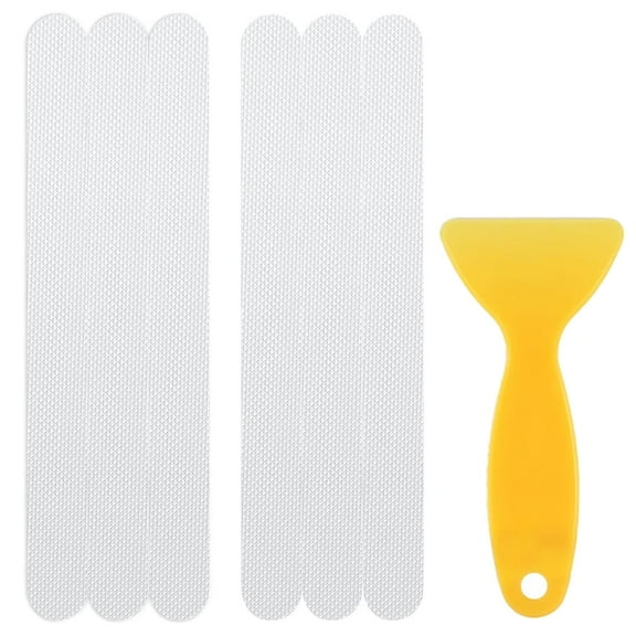 Januofit 36PCS Bathtub Non Slip Stickers, Anti-Slip Shower Strips with Strong Adhesive for Bath Tub Shower Bathroom Edge of Swimming Pool Stairs Ladders Boats, Clear