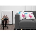 thumbnail image 3 of Ambesonne Animal Throw Pillow Cover 2 Pack, Wings Life Theme, 24", Dried Rose Pink and Blue, 3 of 7
