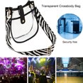 thumbnail image 4 of Paokuoon Sac à Bandoulière Transparent avec Sangle Réglable Grande Capacité Imperméable Approuvé pour Stade Petit Sac à Main Transparent Robuste, 4 of 9