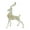 white gold, variant on Contemporary Resins Reindeers Decoration Deer Figure Collectible Standing for Stylish Interior