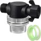 thumbnail image 1 of Water Pump Strainer Filter, Compatible with Swivel Nut 255-315, 1/2 Inch Fitting with Stainless Stee, 1 of 5