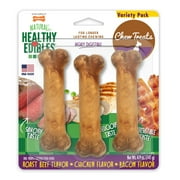 Nylabone Healthy Edibles All-Natural Long Lasting Chew Treats Variety Pack 3 count Small/Regular - Up to 25 lbs.