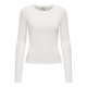 thumbnail image 2 of ONLY Camiseta de manga larga para mujer paquete de 3 - ONLRILEY O-NECK TOP, manga larga, cuello redondo, algodón elástico Crudo XL (X-Large), 2 of 6