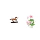thumbnail image 1 of Figura de caballo en miniatura, escultura de resina, estatua de animal, de pared, adorno coleccionable, ideal para dormitorio, sala de estar, 1 of 8