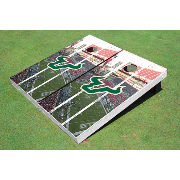 University Of South Florida Stadium Long Strip Themed Cornhole Boards
