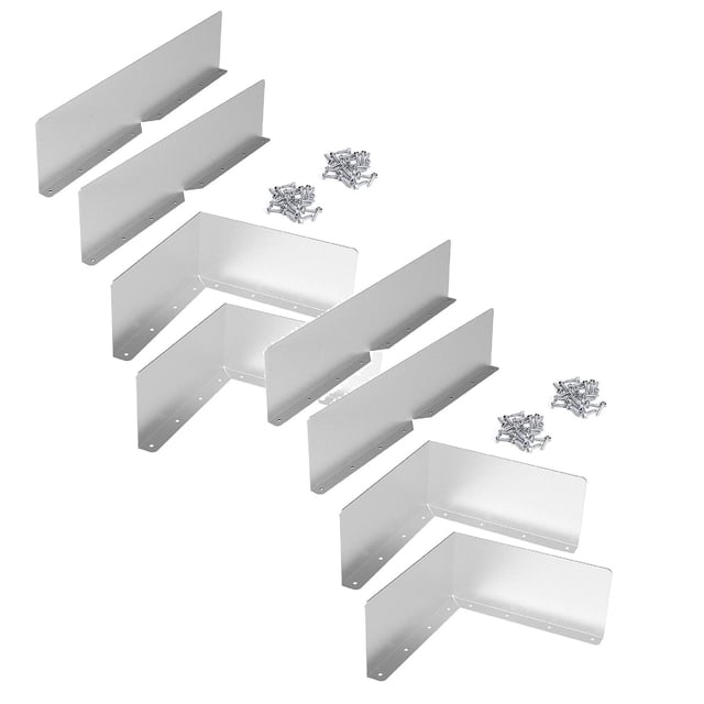 Oleegame 2PC Sink Drain Filter Cover Gutter Valley Splash Guard Gutter Splash Guard Heavy Rain Silver