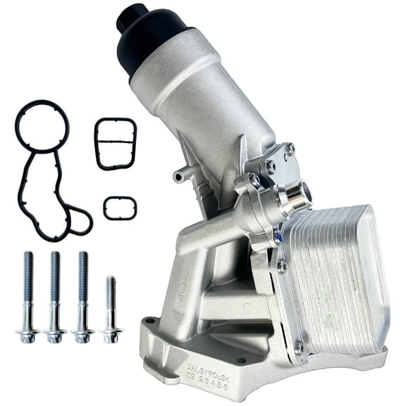 Upgrade Aluminium Oil Cooler Filter Housing Assembly Compatible with 2017-2021 BMW 230i 330e 330i 330i GT xDrive 430i 530e 530i 740e xDrive X3 X4 Replaces 11428596283