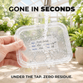 Dissolvable Food Labels, 1x2 Inch 200 Per Roll, Water Soluble Pantry ...