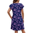 thumbnail image 5 of Fantaslook Summer Dresses for Women Ruffled Sleeve V Neck Dress Casual Floral Sundresses with Pockets, 5 of 9