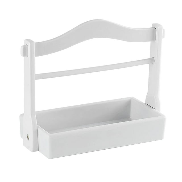 Bandeja para servir comida y aperitivos, ideal para encimeras de oficina y cocina. Blanco
