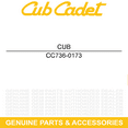 thumbnail image 2 of CUB CADET 736-0173 Flat Washer .28 Id X .74 Od X .063  Z Force SLT GT LT 1040, 2 of 5