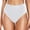 White, variant on Huowey Women Swim Bottoms Swimwear Casual High Waisted Solid Color Split Plus Size Swim Trunks Beach Vacation Swim Wear Honeymoon Cruise Trendy Wear