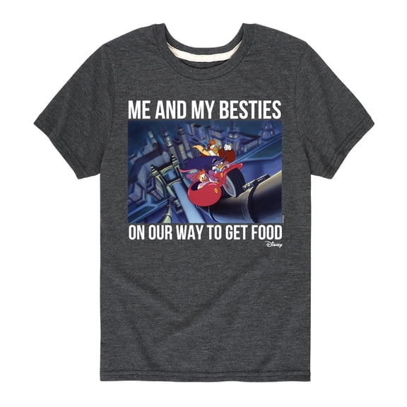 Disney - Darkwing Duck - Me & My Bestie Getting Food - Toddler & Youth Short Sleeve Graphic T-Shirt
