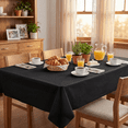 thumbnail image 6 of Plastic Table Cloth Disposable 12 Pack, 54 x 108 Inch, Black, for Party Picnic Wedding, 6 of 6
