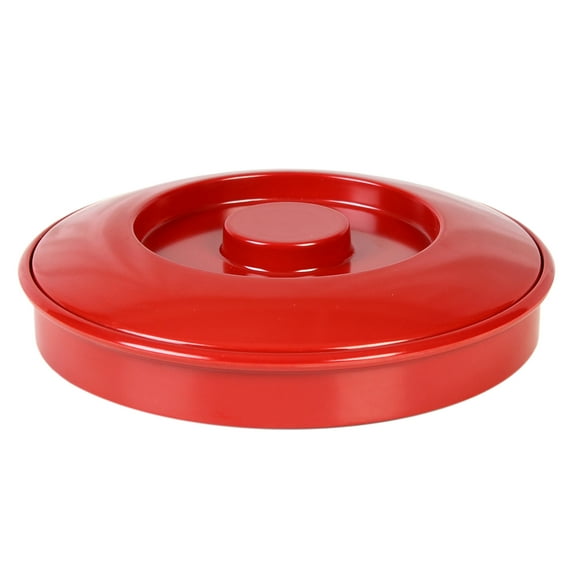 Excellante Nustone red melamine dinnerware collection 8 1/4" tortilla server w/ lid, comes in dozen