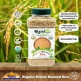 thumbnail image 4 of Rani Organic Brown Basmati Rice Extra Long Aged 28oz (1.75lbs) 800g PET Jar ~ All Natural | Gluten Friendly | Vegan | Indian Origin | Kosher | Export Quality | USDA Certified Organic, 4 of 8