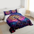 thumbnail image 3 of Castle Fairy Teens Tree Of Life Bedding Comforter Set 2pcs,Exotic Style Twin Comforter Sets Microfiber,Bohemian Theme Breathable Bedding Set,Lightweight Room Decor,Reversible, 3 of 8