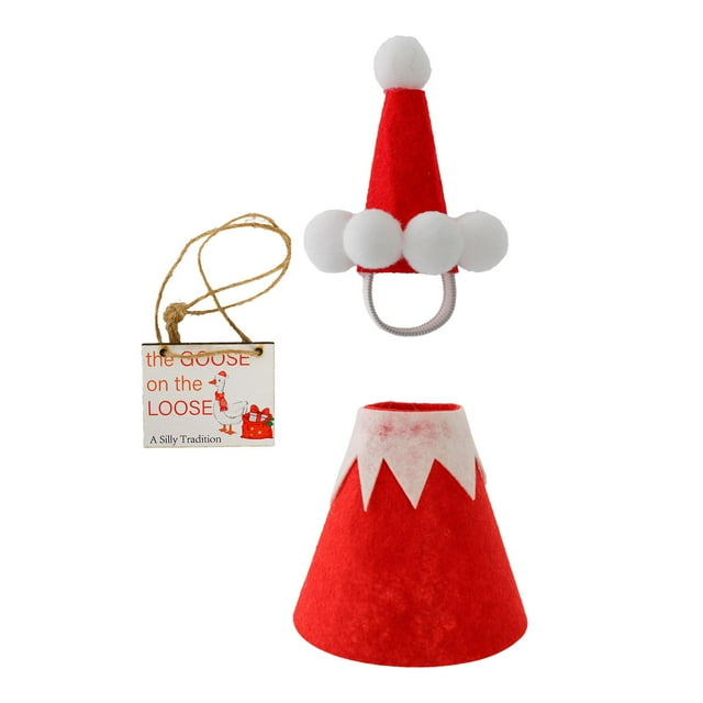 Mini disfraz de ganso de escritorio, estatua pequeña, colección de ropa, ropa decorativa divertida, disfraz de ganso de jardín para centro de mesa.